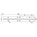 Klavir baglama 40mm x 2m, mesing - Slika 2
