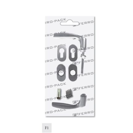 Kvaka GO150 sa rozetama za metalna vrata – cilindar F1