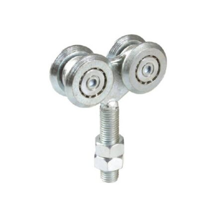 Nosač visečih vrata fi 24 mm x 65 mm, M 8, sa 4 kotača, IBFM