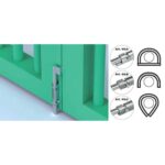 Sigurnosni zasun za kapiju (spajanje zavarivanjem) 68/B, 250 mm