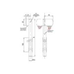 Sigurnosni zasun za kapiju (spajanje zavarivanjem) 68/B, 250 mm