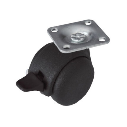 1186 PVC kotač fi 50 mm, sa kočnicom i pločicom,Ferro-pack,Vitez,BiH