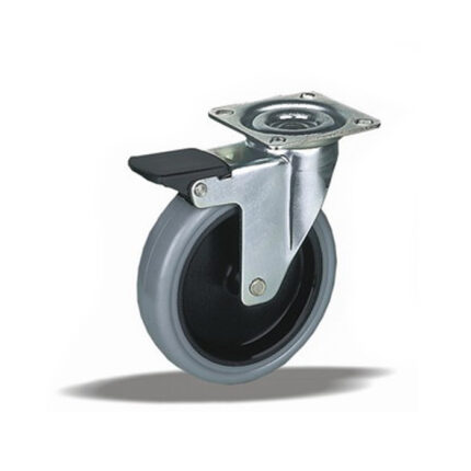 1195 - LIV kotač metalni okretni sa kočnicom, Ferro-pack Vitez BiH