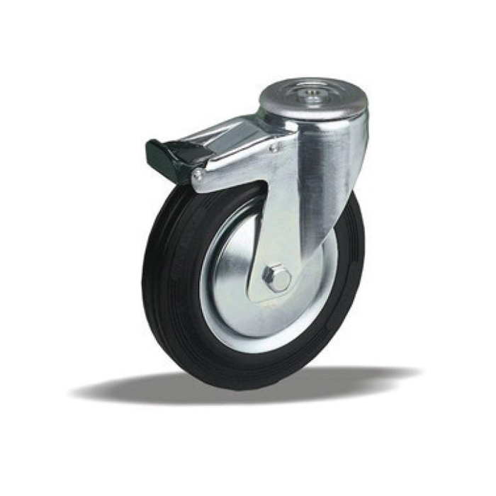 2210 LIV kotač metalni okretni sa rupom i kočnicom,Ferro-pack,Vitez,BiH