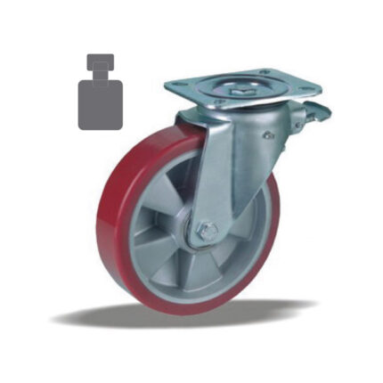 2538 LIV kotač metalni okretni sa koč-pliuretan,Ferro-pack,Vitez,BiH