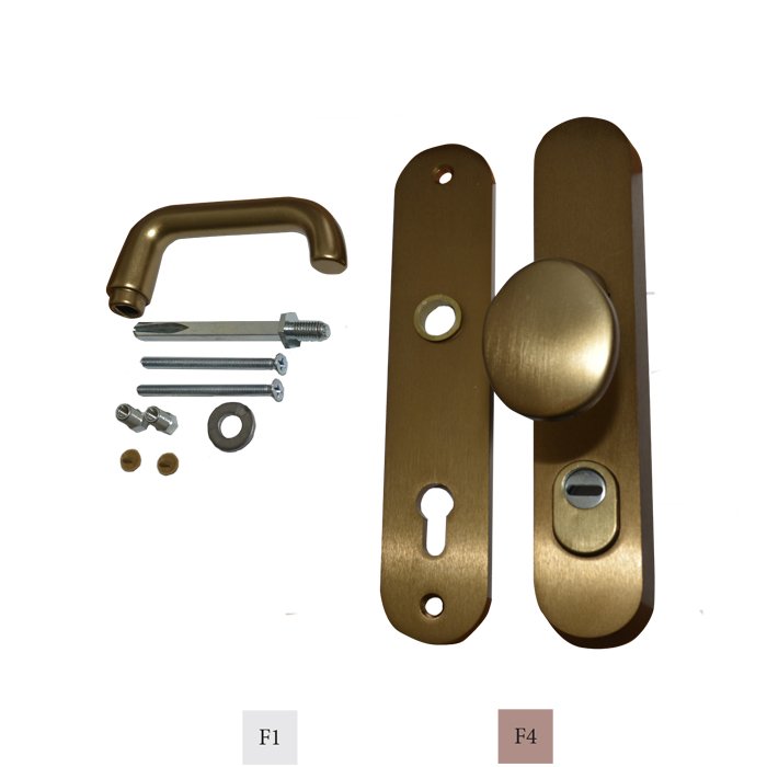 2664 Sigurnosni set kvaka PKS + kugla, sa vanjskim ojačanjem cilindra, F4,fERRO-PACK,vITEZ,bIh