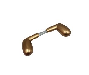 kk 3083 - Polu-ovalna kvaka - dugme za kl. kapiju (par) F4 - PG1050 - Slika 1