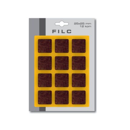 Filc 25 x 25 mm x 12 kom, bijeli