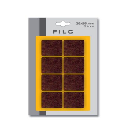 Filc 28 x 36 mm x 8 kom, braun