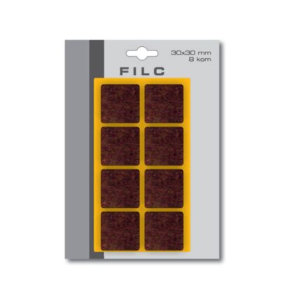 Filc 30 x 30 mm x 9 kom, braun