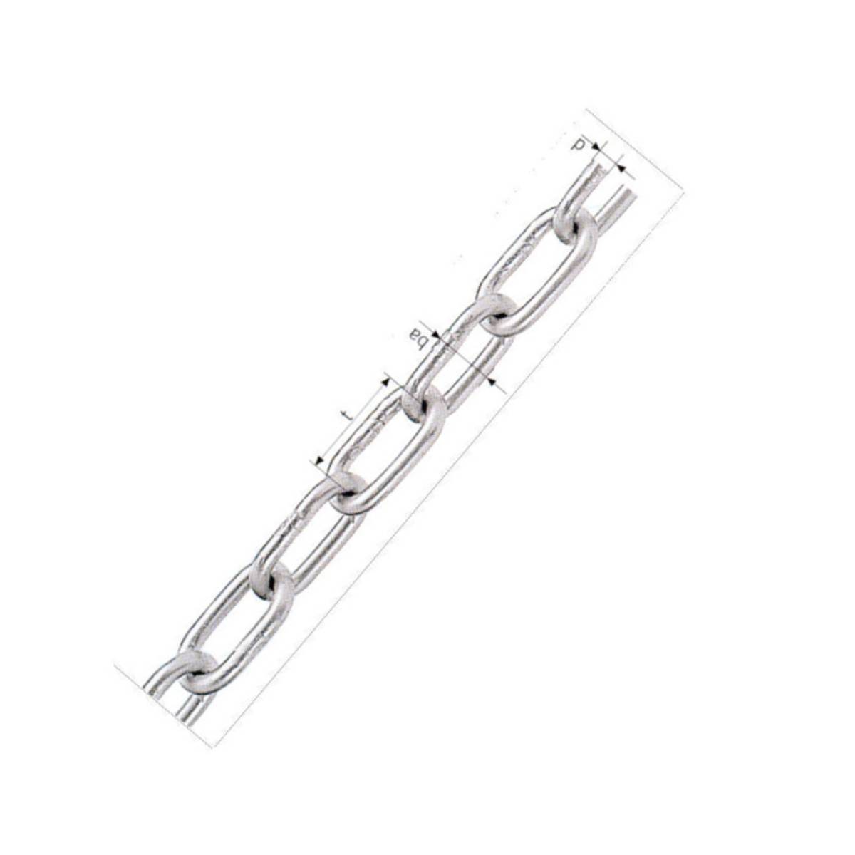 Lanac-DIN-5685-A-ZN-2,5-mm-x-100-met Lanac DIN 5685 A ZN ; 2,5 mm x 100 met