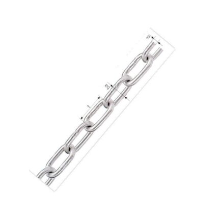 Lanac DIN 5685 A ZN ; 4 mm x 50 met