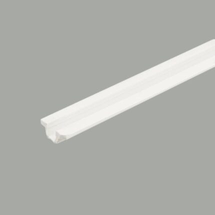 PVC vodilica za klizna vrata, l – 2000 mm – bijela