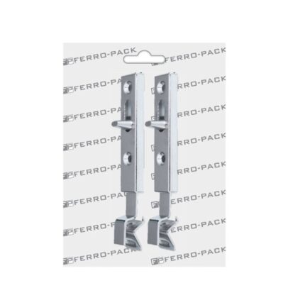 Zatvarač za vrata, l – 70 mm, ravni, niklovani ; 2 kom