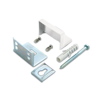1169 Nosač visečih elemenata, kutni, bijeli, set,Ferro-pack