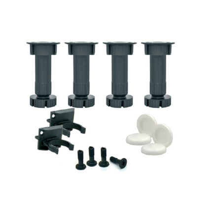 1491 Noga za kuhinjske elemente 100 mm -crna, 4 kom komplet,Ferro-pack