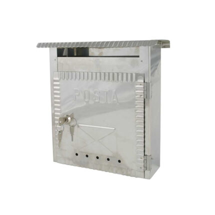 2606 - Poštanski sandučić INOX tip 646, 230 x 270 x 70 mm, sa bravicom,Ferro-pack