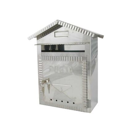 2607 - Poštanski sandučić INOX tip 647, 230 x 360 x 110 mm, sa bravicom,Ferro-pack