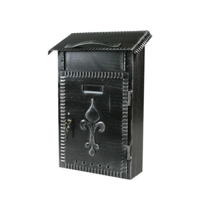 2610 - Poštanski sandučić kovani tip 652, 230 x 380 x 80 mm, crni sa bravicom,Ferro-pack