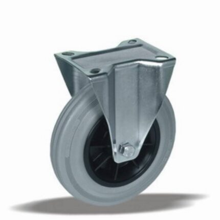 LIV-kotač-PP-fiksni-fi-100-mm-siva-guma-INOX-80-kg