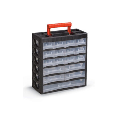 2161 - Plastični oroganizer PL 04 - vertikalna sa ručkom, 385 x 315 x 140 mm, 17 dijelova,Ferro-pack