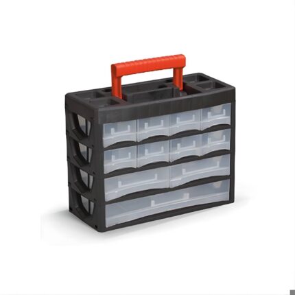 Plastični oroganizer PL 02 - vertikalna sa ručkom, 270 x 315 x 140 mm, 11 dijelova