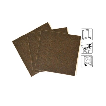 Filc 100 x 100 mm, 1 komad, smeđi, bijela podloga