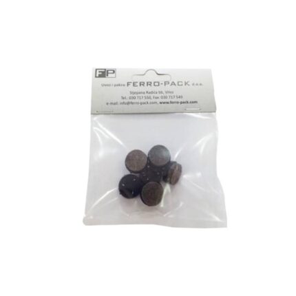 Prikivajuči filc za namještaj sa 3 eksera, PUNTAK, fi 17 mm, smeđi, 6 komada