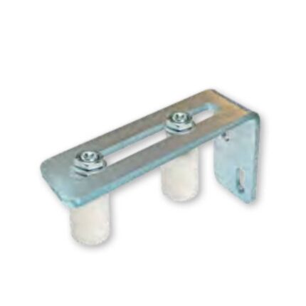 Bočini PVC – nylon kotač za kliznu kapiju, 2 kom fi 40 x 60 mm sa otvorenim nosačem, bijeli