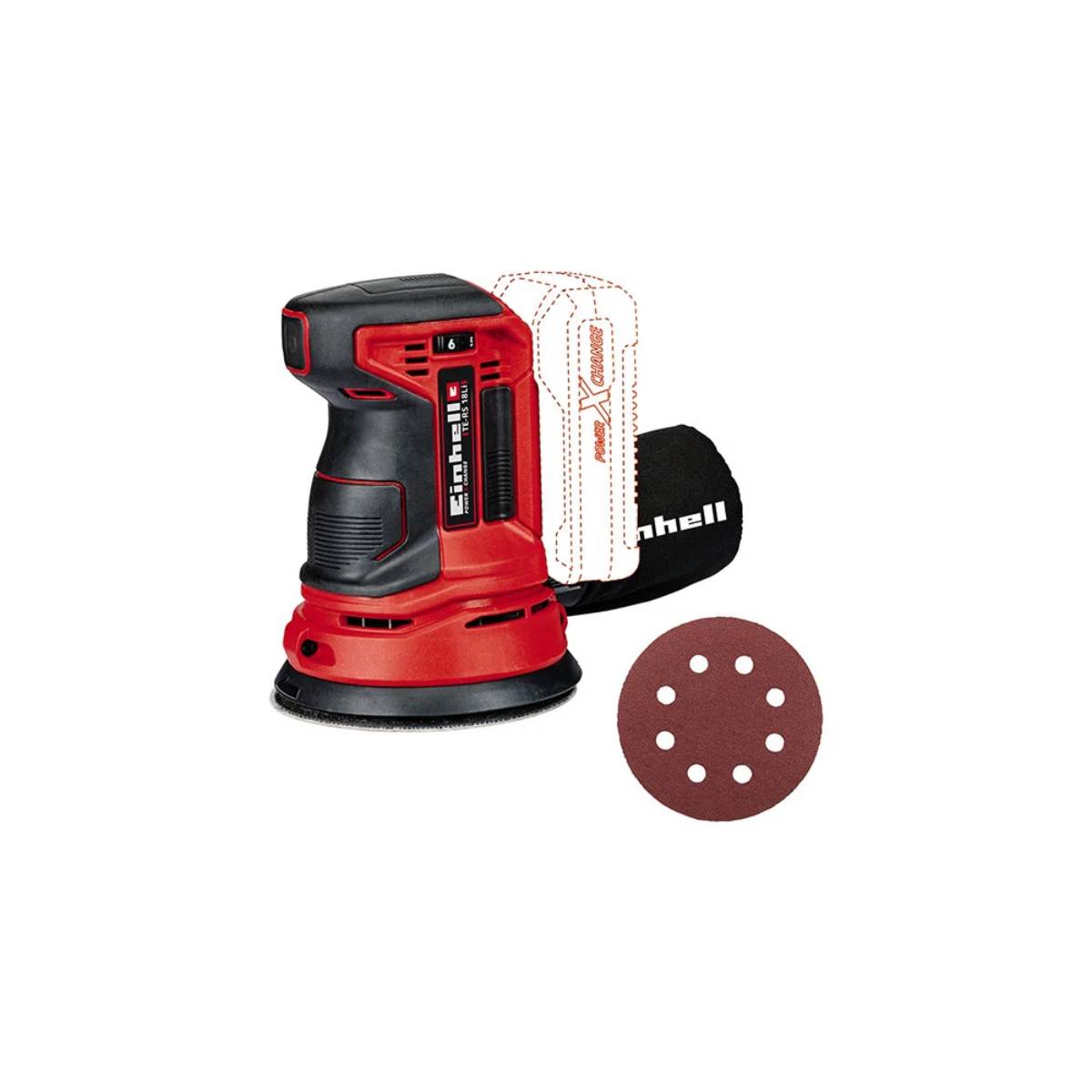 Einhell PXC aku ekscentrična brusilica TE-RS 18 Li – solo Einhell PXC aku ekscentrična brusilica TE-RS 18 Li – solo