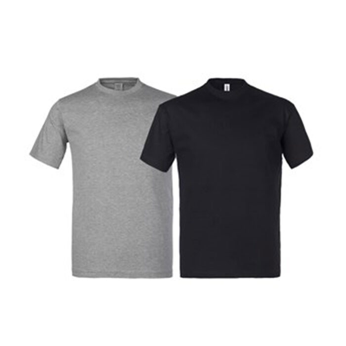 Majica kratkih rukava, set 2-1 (siva i crna)