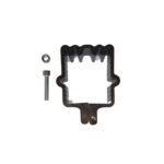 Obujmica za kvadratnu cijev 50×50 mm, sa vijkom – antracit