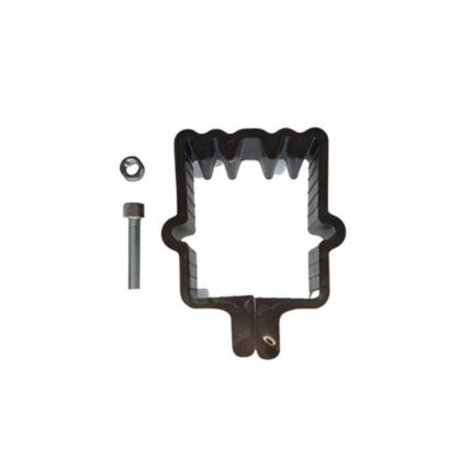 Obujmica za kvadratnu cijev 50×50 mm, sa vijkom – antracit