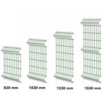 Panel 3D ograda 200-250 cm, cink + PVC, 4,0 mm – antracit