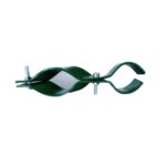 Šelna metalna za okrugli stup, koso spajanje, sa vijkom, plastificirana – zelena