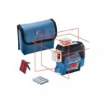 BOSCH laserski križni nivelir GLL 3-80 C + LR7, L-Boxx