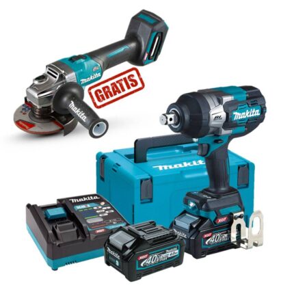 MAKITA aku udarni odvijač TW001GM201, XGT 40V set + GRATIS brusilica