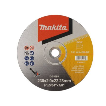 MAKITA rezna ploča za INOX WA46R, 230 x 2 22 mm - D-75568