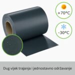 Folija PVC za ograde KOMPAKT - antracit - Slika 3