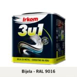 IRKOM boja za metal 3u1 – Bijela, RAL 9016 – 1 kg