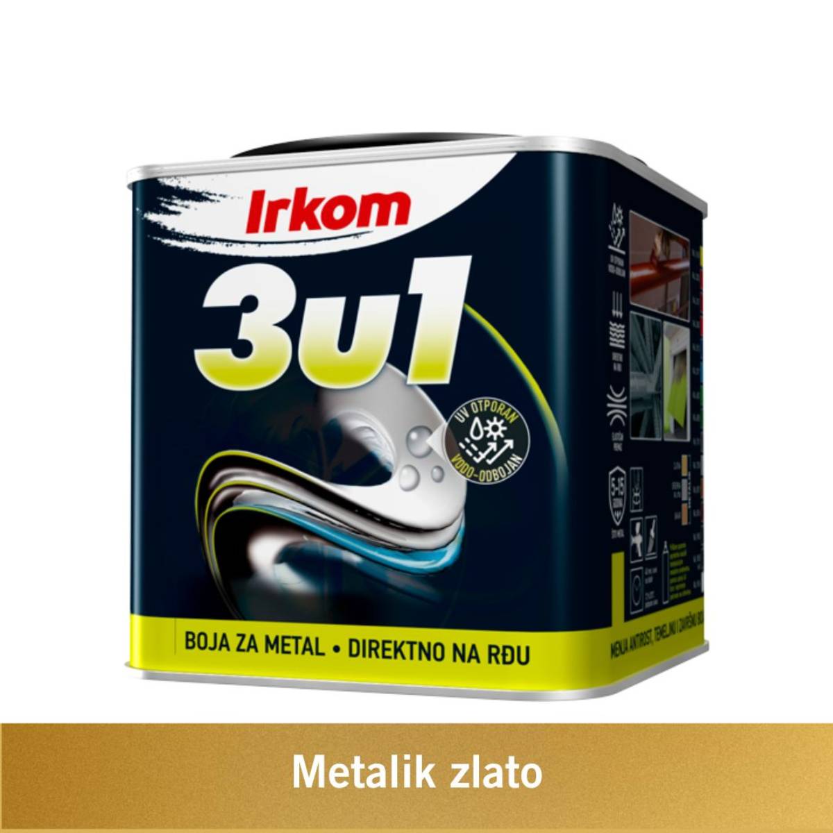 IRKOM-boja-za-metal-3u1-Zlato-metalik-1-kg IRKOM boja za metal 3u1 – Zlato metalik – 1 kg