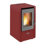 Kamin toplozračni na pelet - CentroPelet Z6 - crveni | 2,5 - 5,5 kW