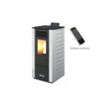 Kamin toplozračni na pelet - CentroPelet Z12 - bijeli | 2,64 - 9,05 kW