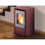 Kamin toplozračni na pelet - CentroPelet Z6 - crveni | 2,5 - 5,5 kW