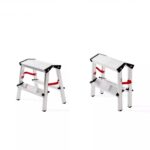 Ljestve aluminijske kućne | 2 gazišta - duple - Slika 3