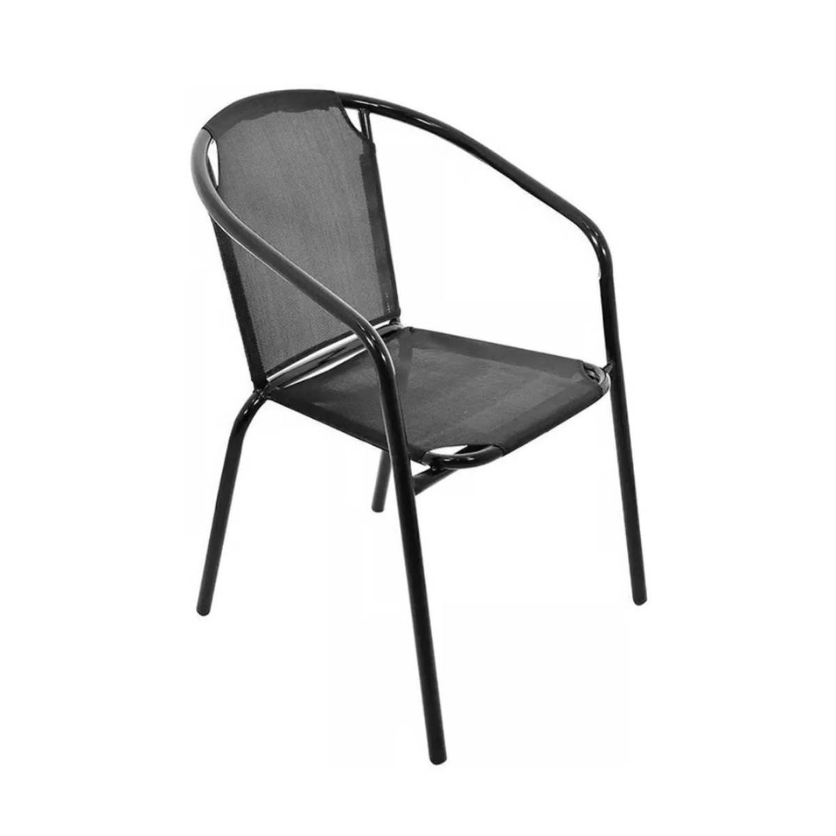 Vrtna-stolica-crna-53-x-58-x-74-cm-tekstilen Vrtna stolica crna 53 x 58 x 74 cm, tekstilen