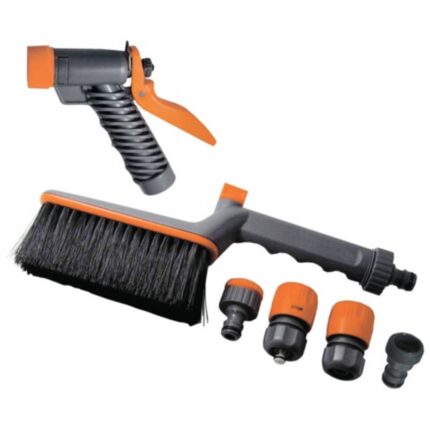 PAPILLON garnitura za pranje auta četka + pištolj + 4 spojnice 1/2″