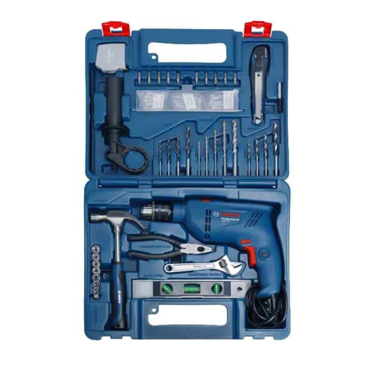 BOSCH električna udarna bušilica GSB 600 Professional, SET+ GRATIS radne hlače