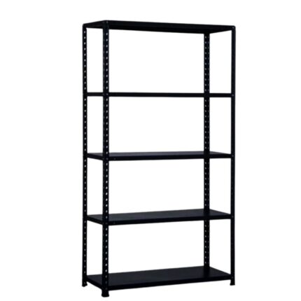 Metalna polica 188 x 100 x 40 cm, 5 katova – Crna