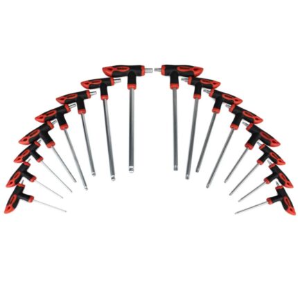 WEBER set TORX i INBUS ključeva sa T ručkom u PVC kovčegu, 16 komada